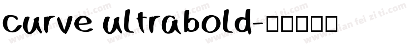 curve ultrabold字体转换